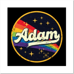 Adam // Rainbow In Space Vintage Grunge-Style Posters and Art